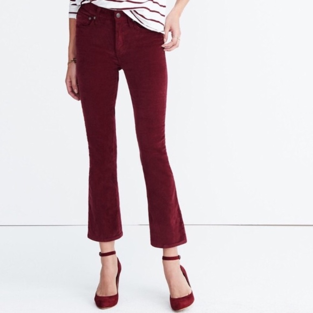 Anthropologie Pilcro Stet MidRise Crop Flare Cords